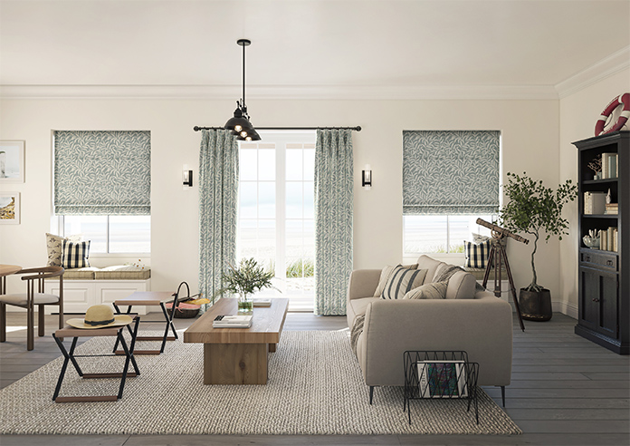 Trailing Vines, Victorian Blue - Made to Measure Curtains - Image 14